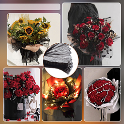 4 пакет полиэстеровая упаковочная бумага для цветочного букета&nbsp;ORIB-BC0001-12A