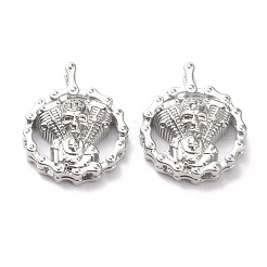 Латунные микро проложить кубического циркония подвески&nbsp;ZIRC-O044-13P