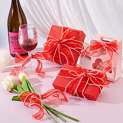 5 ярд шифоновой складчатой ленты&nbsp;OCOR-WH0070-208A