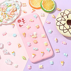 70шт 7 стиля непрозрачные кабошоны из смолы&nbsp;RESI-YW0006-13