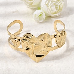 Стильные браслеты-манжеты из нержавеющей стали 304&nbsp;BJEW-K302-01A-G