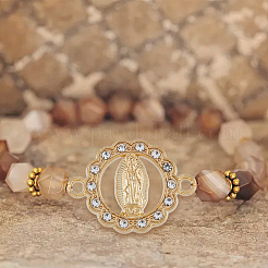 Подвески из религиозного сплава с кристаллическими стразами&nbsp;FIND-WH0416-94