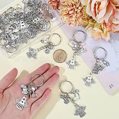 20шт брелок из сплава&nbsp;KEYC-SC0001-16B