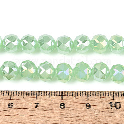 Нити из круглых бусин из искусственного нефрита с цветным покрытием&nbsp;EGLA-T029-8mm-12J-02