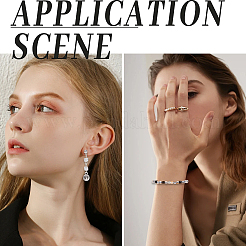 300шт. 5 набора стеклянных бусин для гальванопокрытия&nbsp;GLAA-SC0002-69