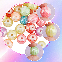 60 шт. акриловые бусины с цветным покрытием AB&nbsp;SACR-SC0001-40