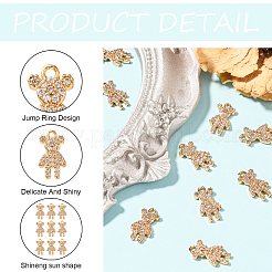 Латунные микро проложить кубического циркония подвески&nbsp;ZIRC-CJ0001-13