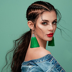 30 шт. 3-х цветные бусины в тибетском стиле в форме конуса&nbsp;FIND-GO0003-35