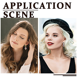 48 шт. 12 стиля фурнитуры для сережек-гвоздиков из нержавеющей стали 201&nbsp;EJEW-TA0001-06