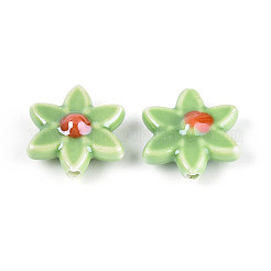 Фарфоровые бусины ручной работы&nbsp;PORC-N008-10D-01