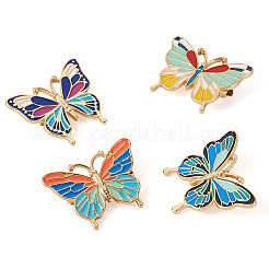 4 шт. 4-х цветные эмалевые булавки в форме бабочек&nbsp;JEWB-TA0001-21