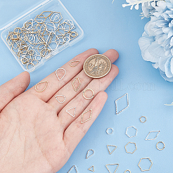 120шт 30 стильных латунных соединительных кольца&nbsp;KK-FH0005-76