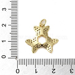 Латунные микропаве прозрачные подвески с фианитом&nbsp;LS-KK-U005-01O-G