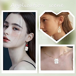 Подвески из непрозрачной смолы в форме кошки&nbsp;RESI-YWC0002-04F