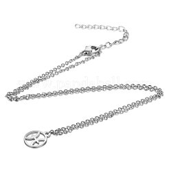 Не тускнеющие подвески из нержавеющей стали 201&nbsp;LS-NJEW-S063-TN505-12