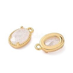 Латунные подвески из измельченного льда с кубическим цирконием&nbsp;X-KK-D024-24A-G