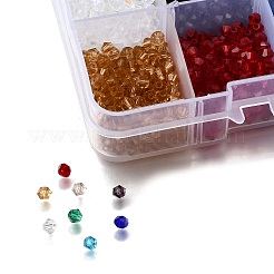 8 цвет имитирует австрийские хрустальные гальванические биконические стеклянные бусины&nbsp;GLAA-FP0001-32