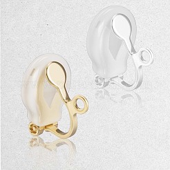 20шт 2 цвета латунные клипсы для серег&nbsp;KK-BBC0019-61