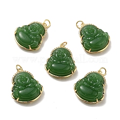 Природных окрашенных нефрита подвески&nbsp;KK-C242-06G-03