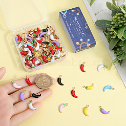 Подвески из эмали из сплава с покрытием 100 шт.&nbsp;FIND-SC0010-85