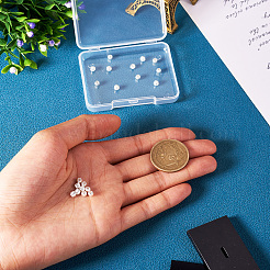 20 шт. 925 рифленые круглые бусины-разделители из стерлингового серебра&nbsp;STER-TA0001-32