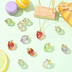 20шт 5 цвета прозрачные акриловые подвески&nbsp;TACR-CJ0001-74