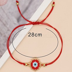 Богемный регулируемый браслет из бисера Миюки с узором «сглаз» для женщин&nbsp;HR3742