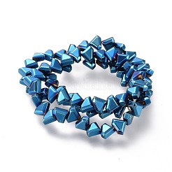 Гальванизировать немагнитных синтетический гематит бисер пряди&nbsp;G-M359-01D