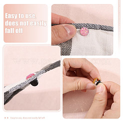 40 шт. 10-цветная друзовая смола с латунной брошью&nbsp;AJEW-CA00027