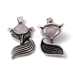 Подвески из натурального кунцита&nbsp;KK-A173-02AS-10