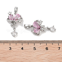 Латунные микро проложить кубического циркония подвески&nbsp;KK-C051-46P