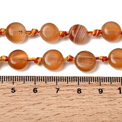 Натуральный красный агат бисер нитей&nbsp;G-H342-A02-03