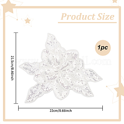 1 шт. аппликации из цветочного кружева 3D&nbsp;DIY-MA0005-03A