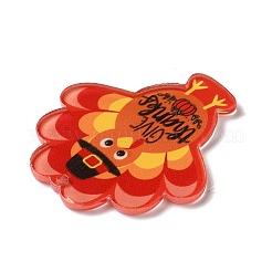 Полупрозрачные подвески из смолы на день благодарения&nbsp;X-RESI-K019-10B