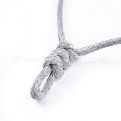 Регулируемое корейское изготовление ожерелья из вощеного полиэстера&nbsp;AJEW-JB00493-03