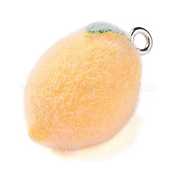 Подвески из непрозрачной смолы с фруктовой тематикой&nbsp;RESI-D017-04C-P