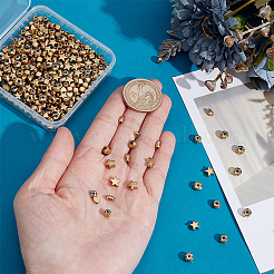 400 шт. 8 стиля гальванизированных немагнитных синтетических гематитовых бусин&nbsp;G-ME0001-01