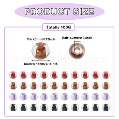 100 г прозрачные стеклянные круглые бусины&nbsp;SEED-TA0001-44B