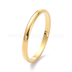 Кольцо на палец с полированным куполом толщиной 2 мм для девочек и женщин&nbsp;X-RJEW-C012-05F-G