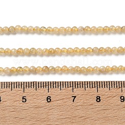 Бусины из натурального желтого граната&nbsp;G-Z129-C01-3mm-01