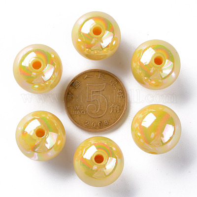 Непрозрачные акриловые бусины MACR-S370-D16mm-SS2105-1