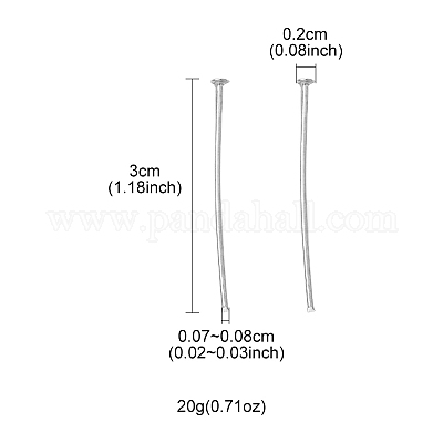Железные штифты с плоской головкой&nbsp;IFIN-FS0001-30E-1