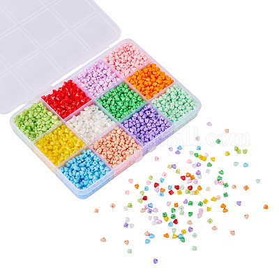 180 г 12 цвета краски для выпечки стеклянные бусины&nbsp;SEED-TA0001-55-1