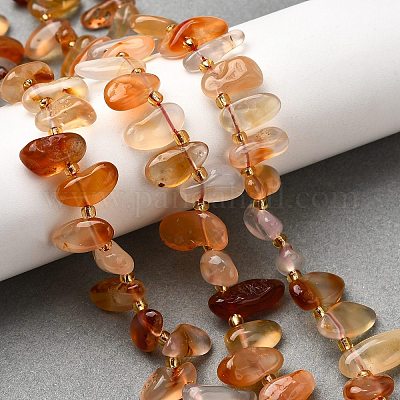 Природного сердолика нитей бисера&nbsp;G-Z091-A08-1