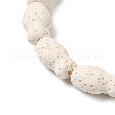 Бусы из натуральной лавы&nbsp;G-U007-01M-1