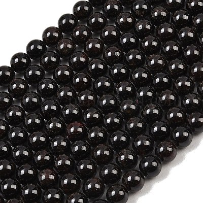 Круглые бусины пряди гранат природный&nbsp;G-D751-8mm-1