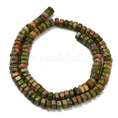 Природные Unakite бисер нитей&nbsp;G-G317-A15-3x6mm-1