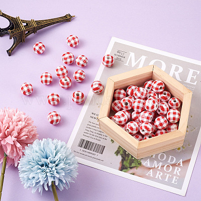 Натуральные деревянные бусы&nbsp;WOOD-TAC0010-05E-1