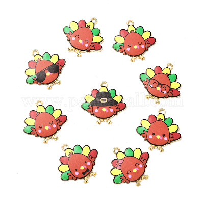 Милые подвески из сплава с принтом ENAM-L040-002B-1