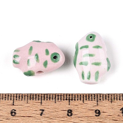 Фарфоровые бусины ручной работы&nbsp;PORC-N009-07C-1